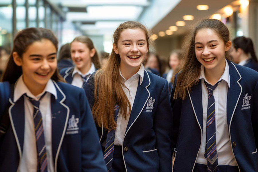 Uniformes personnalisés dans un lycée