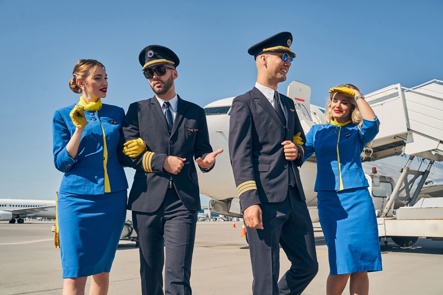 Uniformes personnalisés pour compagnie aérienne